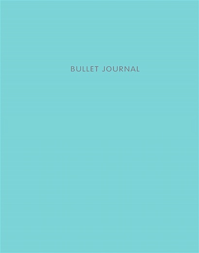 Книга для записей Bullet Journal, 60 листов, бирюзовая - фото 1