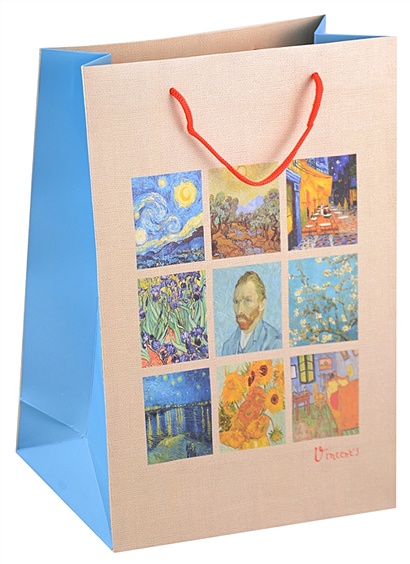 Пакет А4 32*23*9 "Винсент Ван Гог.Картины", нейтр. бум.мат.ламинат - фото 1