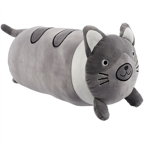 Мягкая игрушка Кот в полоску (серый) (40 см) - фото 1