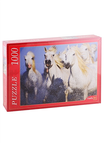 Пазл «Белые лошади», 1000 деталей - фото 1