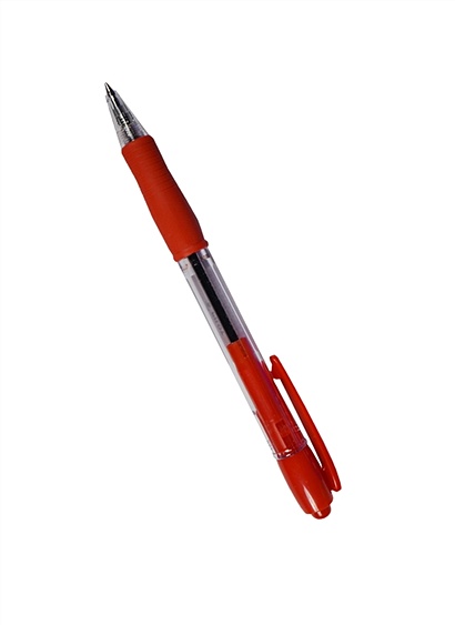 Ручка шариковая автоматическая красная BPGP-10R-F (R), PILOT - фото 1