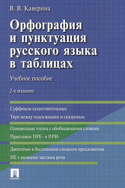 Орфография и пунктуация русского языка в таблицах - фото 1