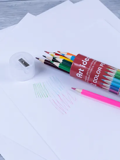 Карандаши цветные Art idea, 12 цветов с точилкой - фото 7
