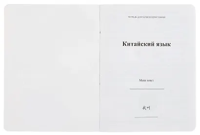 Тетрадь для записи иероглифов А5 24л "Туман над водой" клетка - фото 2