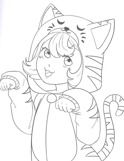 Аниме. Раскраска для девочек - фото 3