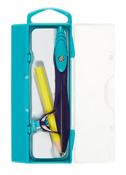 Циркуль школьный 120мм "PIXEL PARTY STUDY" универс.держатель, пласт.пенал, Maped - фото 2