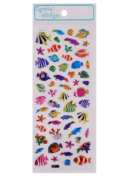 Наклейки эпоксидные Рыбы микс JYG654-JYG141 - фото 1