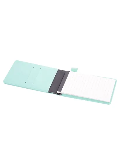 Записная книжка А6 50л лин. "Joy Note. Ментоловый" иск.кожа, тонир.блок, скругл.углы, резинка, петля д/ручки, кармашки, инд.уп. - фото 2
