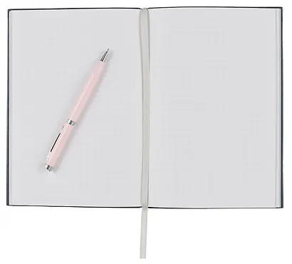 Книга для записей А5 80л кл. "FOLGA. 1" иск.кожа, тиснение серебр.фольгой, ляссе - фото 3