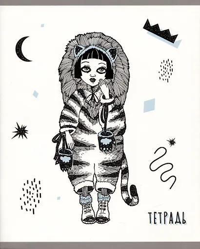 Тетрадь общая «Kitty girls» в ассортименте, 96 листов в клетку, А5 - Listoff - фото 4