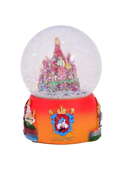 Шар сувенирный Москва ХВБ 65мм полистоун красн.осн. больш. (097R-65-19) - фото 1