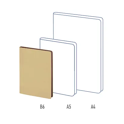 Ежедневник недат. B6 136л "Fuze. Бежевый" иск.кожа, цветной срез - фото 4