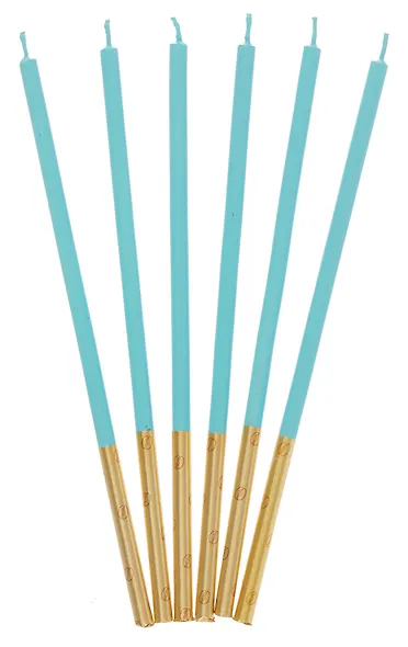 Набор свечей для торта Mint (мятные) (6шт) (15см) (12-7color-candle_14) - фото 3