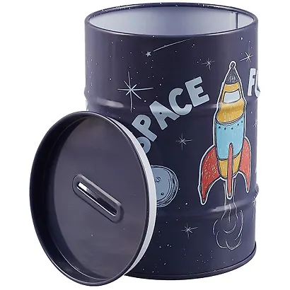 Копилка Бочка Ракета Space flight (металл) (8х12) (12-9412-03312-7) - фото 2