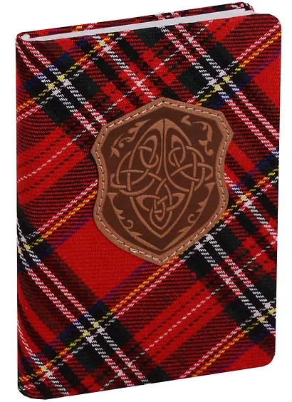 Ежедневник недатированный «Scotland» А6, красный, 96 листов, экокожа, InFolio - фото 1