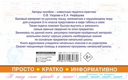 Все таблицы для 2 класса. Русский язык. Математика. Окружающий мир - фото 2