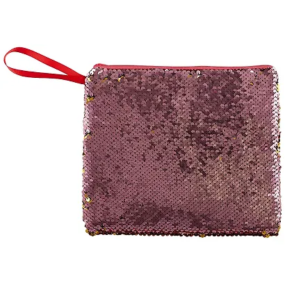 Сумка-шоппер с пайетками на молнии (24х20) (текстиль) - фото 5