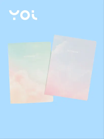 Тетрадь Yoi, Clouds, B5 32 листа в клетку, в ассортименте - фото 3