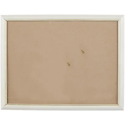 Рама со стеклом, белая с золотом, 30 х 40 см - фото 1