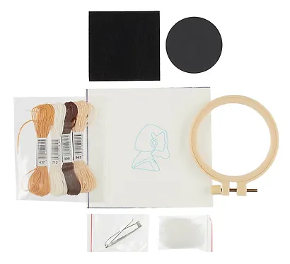 Набор для творчества Вышивка брошь "Девушка" - фото 3