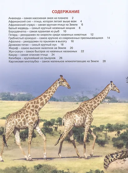 ЭНЦИКЛОПЕДИЯ ДЛЯ ДЕТЕЙ новые. РЕКОРДСМЕНЫ ЖИВОТНОГО МИРА - фото 5