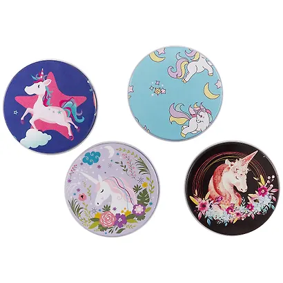 Шкатулка круглая Единорог (металл) (7,5см) - фото 4