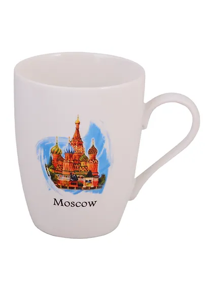 Кружка фарфор матовая "Москва. ХВБ", цветн.рисунок (065-7-19) - фото 1