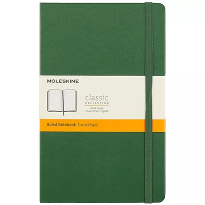 Записная книжка Moleskin Classic Large, зелёная, 120 листов, А5 - фото 1