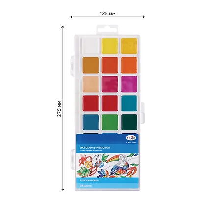 Акварель «Медовая», «Гамма», 24 цвета - фото 6