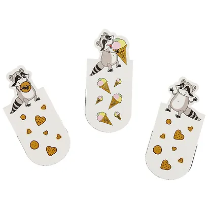 Магнитные закладки «Raccoons Life», 3 штуки - фото 2