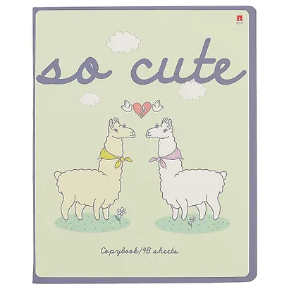 Тетрадь в клетку Альт, "Давай, лама, давай!", 48 листов, в ассортименте - фото 4