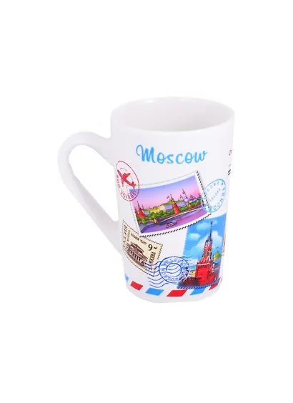 Кружка Москва Марки 350мл фарфор матовая цветн.рисунок (065-4-19ST-CL) - фото 3