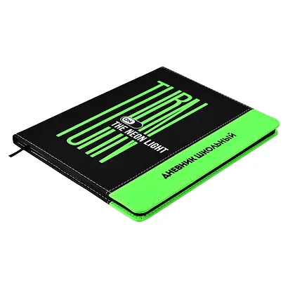 Дневник школьный Феникс+, "Неон салатовый" - фото 2