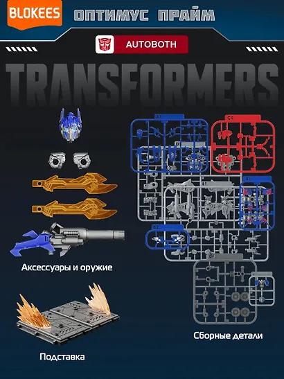 Блокис Конструктор Трансформеры Classic Class Оптимус Прайм Blokees - фото 3