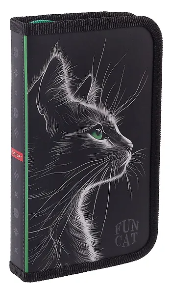 Пенал 1 отделение "Fun cat" 19*11,5 см - фото 1