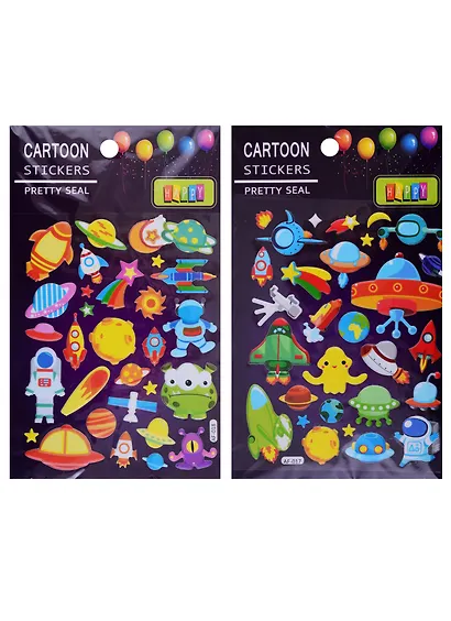 Наклейки EVA Космос, микс 2 вида AF-018 - фото 2