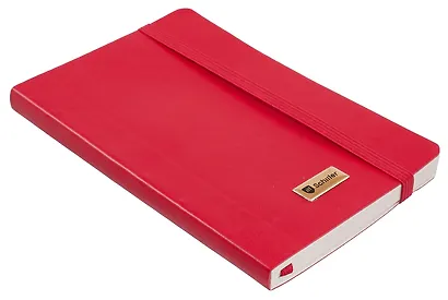 Записная книга А6 80 листов в линейку "Elegance" красная, Schiller - фото 5