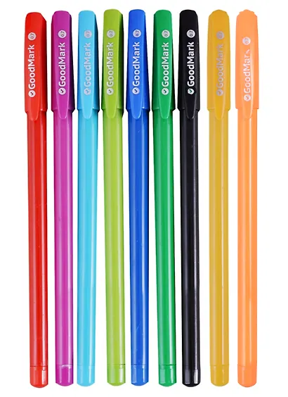Ручка шариковая GoodMark, Rainbow, синяя, в ассортименте - фото 3