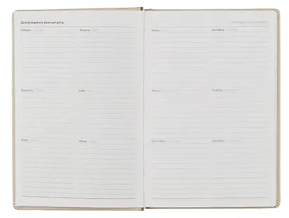 Ежедневник InFolio/Инфолио (14*20см) 352стр., недатированный  Latte твердый переплет с резинкой, бежевый - фото 4