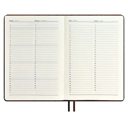 Ежедневник недат. А5+ 160л 175*245 "Аллигатор" коричневый, кожзам, тв.переплет, обл.поролон, блинтовое тиснение, офсет, ляссе, подар.упаковка - фото 9