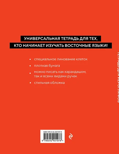 Тетрадь для иероглифов (Азиатская лапша) - фото 2