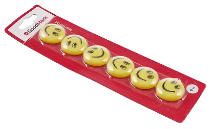 Магниты 6 штук 30мм "Смайлики", блистер, GoodMark - фото 2