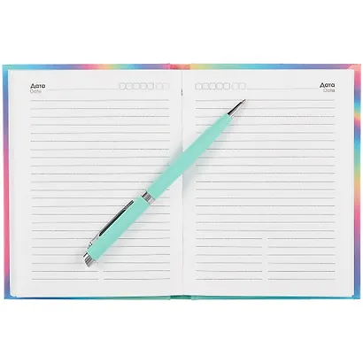 Ежедневник недат. А6 128л "Голография" 7БЦ, покрытие Soft touch, офсет - фото 3