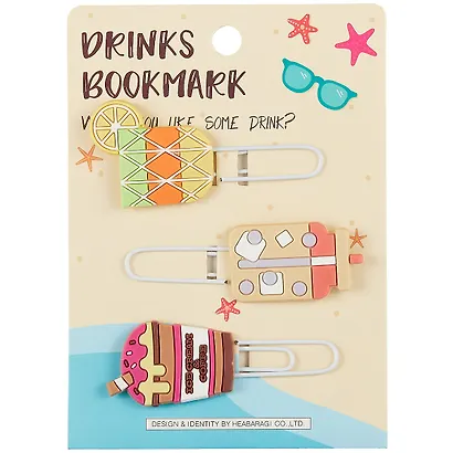 Набор Скрепки-закладки Summer Drinks (3 шт) (12-24730B-20210501) - фото 4