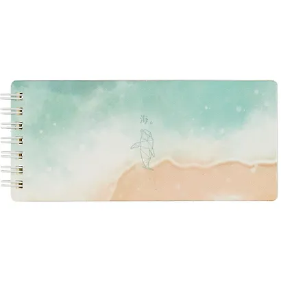 Блокнот А6+ 80л лин. "Sea" на спирали, ассорти - фото 4