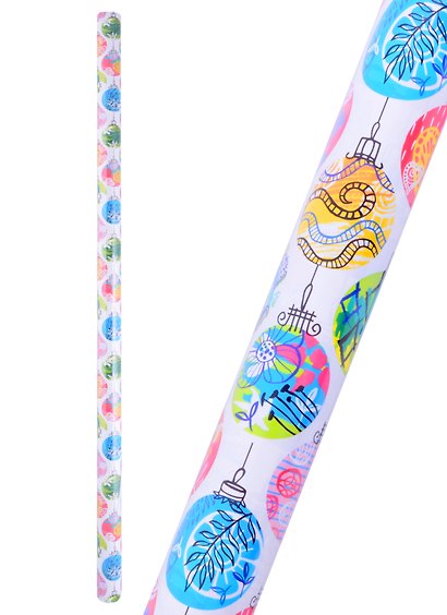 Бумага упаковочная 70*100 "Новогодняя сказка" мел., инд.уп - фото 1