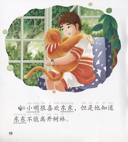 Dongdong the Golden Monkey. A Day in the City. Modern fiction = Золотая обезьянка Дундун. День в городе. Адаптированная книга для чтения (+CD-ROM) - фото 2