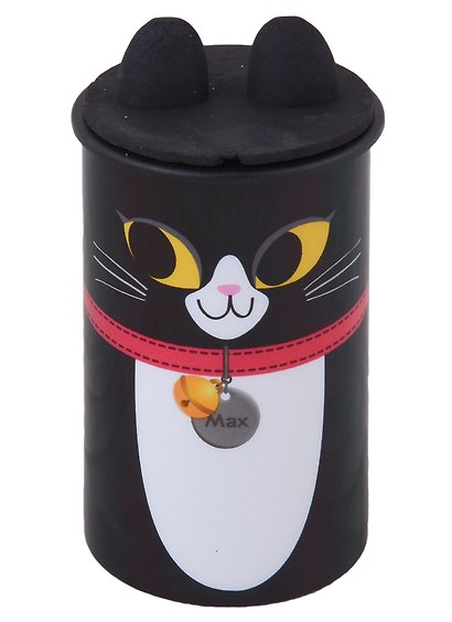 Точилка «Котик», 2 отверстия, пластик, с контейнером, в ассортименте - фото 2
