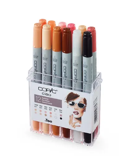 Набор маркеров Copic Ciao телесные тона, 12 цветов - фото 2