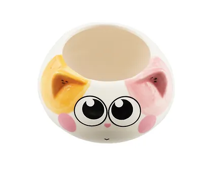 Кашпо Мордочка котика (круглое) (керамика) (8х8) (12-06650-202306-98) - фото 2